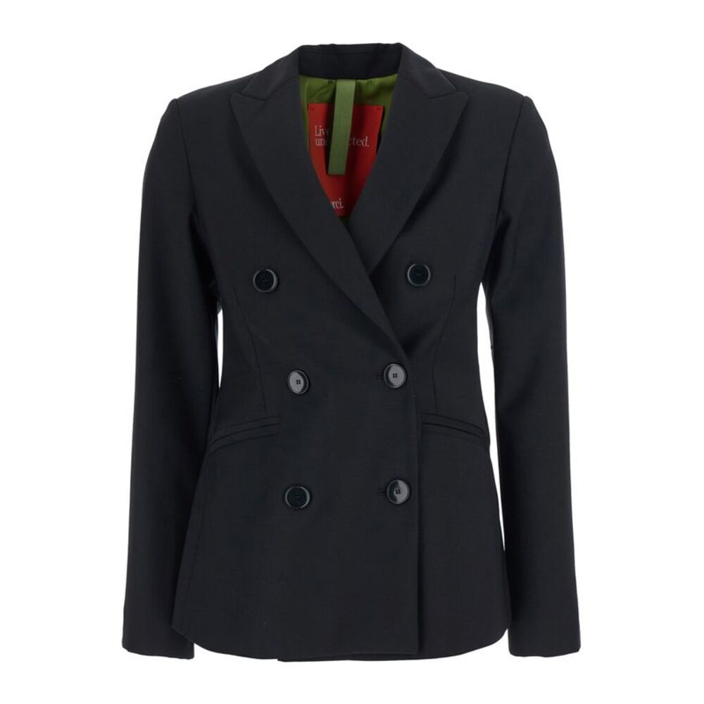 Merci Women Jacket Black With Elegant Details In Tech Fabric For Women